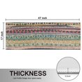 thumbnail image 5 of Kitchen Rugs Sets Of 2,Yellow and Pink Geometric Boho Pattern Anti Fatigue Kitchen Mat Rugs Non Slip Washable,Decorative Kitchen Floor Mats for Kitchen,Sink,Laundry,17"X47", 5 of 5