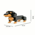 thumbnail image 3 of Dosaele Animal Dog Building Blocks Dachshund  Poodle  Schnauzer  Labrador  Shiba Inu Diy Model  Mini Assembly Blocks Toy  Adult Collectible Home Decor  Birthday Holiday Gift Room Decorati, 3 of 7