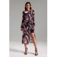 thumbnail image 1 of Vestido midi estampado Lalida con aberturas para mujer, 1 of 3