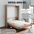 thumbnail image 3 of Kit de Lit Murphy Taille Grand Vertical Deluxe DIY Matériel de Lit Mural Pliant, 3 of 7