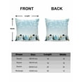 thumbnail image 6 of Christmas Decorative Throw Pillow Covers 16x16 Inch Set of 2 Blue Snowman Pillow Cases for Couch, Snowflake Christmas Tree Cushion Case for Living Room Bedroom Bed Car Chair, 6 of 8