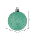 thumbnail image 2 of Vickerman 4" Christmas Ornament Ball, Teal Shiny Mercury Finish,Shatterproof Plastic, Holiday Christmas Tree Decoration, 6 Pack, 2 of 2