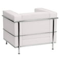 thumbnail image 5 of Flash Furniture HERCULES Regal Series Contemporary Melrose White LeatherSoft Chair with Encasing Frame, 5 of 6