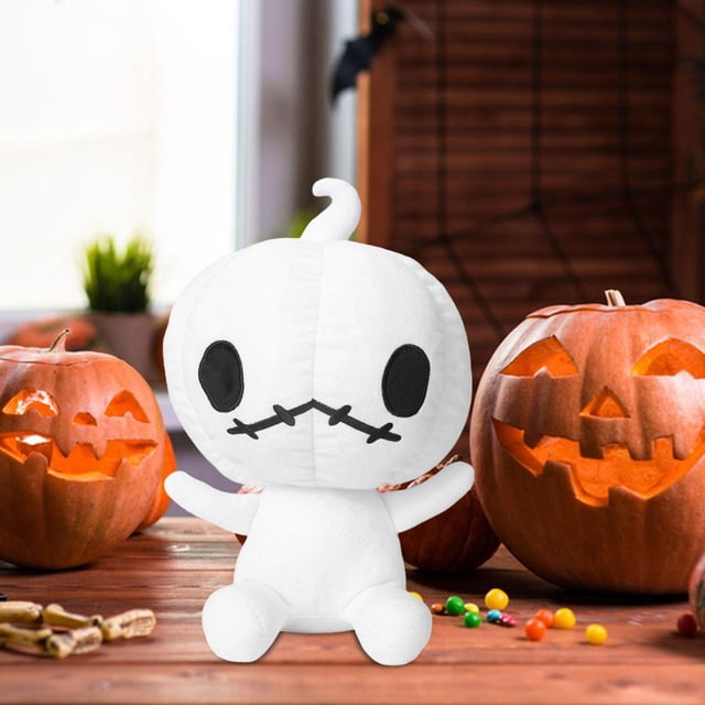 Almohada de calabaza CUTICAT Calabaza de peluche Blanco