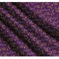 thumbnail image 3 of Soimoi Purple Cotton Voile Fabric & Leaves Fabric Prints By Yard 56 Inch Wide, 3 of 7