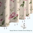 thumbnail image 6 of Pioneer Flower Floral Print Pattern Shower Curtain 36"x72" ,Bathroom Decorative Shower Curtains Set with 12 Hooks,Modern Waterproof Washable Shower Curtain, 6 of 6