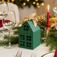 thumbnail image 6 of allydrew Festive Christmas House Shaped Gift Boxes with Ribbons for Weddings, Housewarming, Cookies, Candies, Treats, Party Favors (Set of 10), Green, 6 of 6