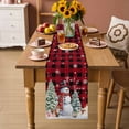 thumbnail image 2 of Christmas Snowman Table Runner 90 Inches Long Farmhouse Dress Scarves, Buffalo Plaid Farmhouse Xmas Tree Snowflakes Dining Tablerunner for Coffee Table/Kitchen Island/Party Décor, 13" x 90", 2 of 8