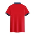 thumbnail image 6 of Babysbule Women's Contrast Trim Short Sleeve Polo Shirt, Stretchy Nylon Spandex Lapel Collar Top, Casual Workwear for Daily Office Outdoor Activities and Weekend Wear, 6 of 6