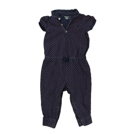 

Pre-owned Ralph Lauren Girls Blue | Pink | Polka Dots Romper size: 12 Months