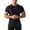 Black, variant on Big and Tall Shirts for Men Fitness Tight Short Sleeved T Shirt Round Neck Bodybuilding Running Sports Bottoming Shirt High Elastic Breathable Short Sleeved Tops Man Shirts Men Running T Pack L