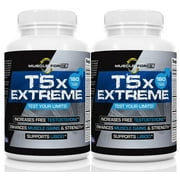 Two Pack - T5X Extreme Testosterone Booster for Men Sexual Potency Increase Testosterone 30% 360 Capsules