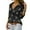 Black, variant on LYMAYTER Women Fashion Shirts Summer Casual Butterfly Print Long Sleeve Lapel Button for Shirt Tops S-4XL