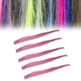 thumbnail image 4 of 5pcs Colored Hair Clip Highlights, 21.7in Length Colored Hair Extensions, Easy To Use And Manage Suitable for Christmas Cosplay Masquerade, 4 of 7