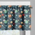 thumbnail image 3 of Ambesonne Cartoon Window Valance, Planets in Space, 54" X 12", Multicolor, 3 of 5