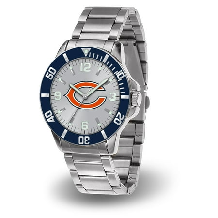 Chicago Bears Fan Series Watch - Chicago Bears Sparo Key Bracelet Quartz Watch - Silver - No Size