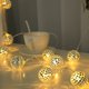 thumbnail image 3 of KAKOWELY 1 juego de luces LED de cadena con forma de bola de discoteca, espejo, luces LED de cadena para fiestas, luces colgantes decorativas para patio., 3 of 5