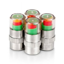 4Pcs/set High Quality Display Cars Tire Pressure Monitor 3 Color Alert Indicator Tire Valve Cap Tool