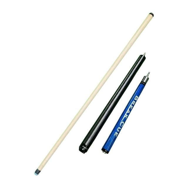Almencla Queue de Billard 3 Sections Ergonomique Fait Main pour Hommes Joueurs Snooker Bleu