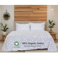 thumbnail image 4 of RUVANTI 100% Organic Cotton Sheets - California king Sheet Sets - 4 Piece Percale Weave Bedding, Crisp, Cooling & Breathable, Soft & Durable, 16" Deep Pocket, Hotel Quality Sábanas - Tranquil, 4 of 7