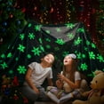 thumbnail image 4 of PAVILIA Glow in the Dark Blanket, Blue Snowflake Gift for Girls Boys, Toy Blanket for 1 2 3 4 5 6 7 8 9 10 Year Old, Soft Plush Fleece Kids Gift Blanket for Birthday, Christmas, Room Decor, 50x60, 4 of 9