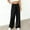 Black, variant on HBYJLZYG Straight Wide Leg Pants, Jogger Pants For Womens Drawstring Elastic Waist Casual Solid Color Lounge Pants For Workout Running