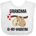 thumbnail image 3 of Inktastic My Grandma is My Valentine Boys or Girls Baby Bib, 3 of 4