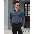 thumbnail image 4 of COOFANDY Men's Stretch Business Dress Shirts Long Sleeve Wrinkle Free Dress Shirt, 4 of 6