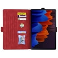 thumbnail image 3 of Case for Samsung Galaxy Tab S9 FE / S9 / S8 / S7 SM-X710/X700/X706/T870, Multi-Angle Viewing Stand Cover with Card Slots, Heart Love Pattern PU Leather Flip Protective Tablet Case, Red, 3 of 7