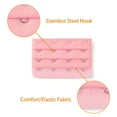 thumbnail image 4 of INSPIRE CHIC Women's 3 Rows 4 Hooks Bra Extenders Straps Extension Pink 3 Rows 4 Hooks 2 Pcs, 4 of 5