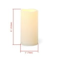 thumbnail image 4 of Waterproof Outdoor Flameless LED Candles - with Remote and Timer Realistic Flickering Battery Operated Powered Electric Electronic Plastic Resin Pillar Candles by Qidea 3-Pack 3”x6”, 4 of 4