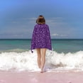 thumbnail image 4 of Purple glitter Lightning Print Bath Towel, Highly Absorbent towels for bathroom Quick Drying Microfiber Bath Towels for Body, Soft Shower Towels for Sport, Yoga, SPA, Gym 27x55in, 4 of 5