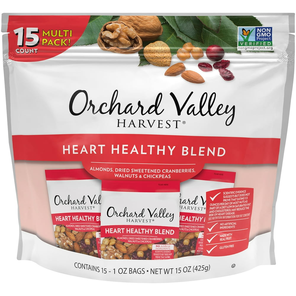 Orchard Valley Harvest Heart Healthy Blend, 1 oz, 8 Packs