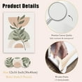 thumbnail image 5 of Mid-Century Modern Prints, Abstract Geometric Boho Wall Decor Palm Leaf Sage Green and Blush Pink Canvas Artwork, Minimalist Boho Poster for Nursery Bedroom Living Room Bathroom Office Boho Room Decor, 5 of 6
