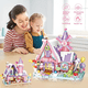 thumbnail image 3 of Bloques Construccion Juguetes Puzzle 3d Para Niño 546pz Xtellar rosa, 3 of 4