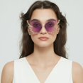 thumbnail image 3 of Luxury Diamond Butterfly Sunglasses Women Vintage Rimless Oversized Rhinestone bling Sun Glasses LadiesY2K Eyewear, 3 of 9