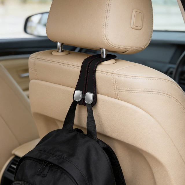 Back Seat Hanger Organizer for Rear Headrest Sturdy Universal Vehicle Storage Hook Decoration