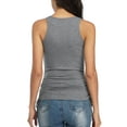 thumbnail image 6 of Women's Drawstring Side Tank Tops Casual Crewneck Sleeveless UnderShirts Tops, 6 of 6