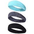 thumbnail image 1 of Diademas deportivas Hukapapa, diadema elástica que absorbe la humedad y para entrenamiento, diademas antideslizantes para el sudorCombinación 2, 1 of 6