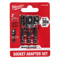 Milwaukee 48-32-5033 SHOCKWAVE Hex Shank Socket Adapter Set