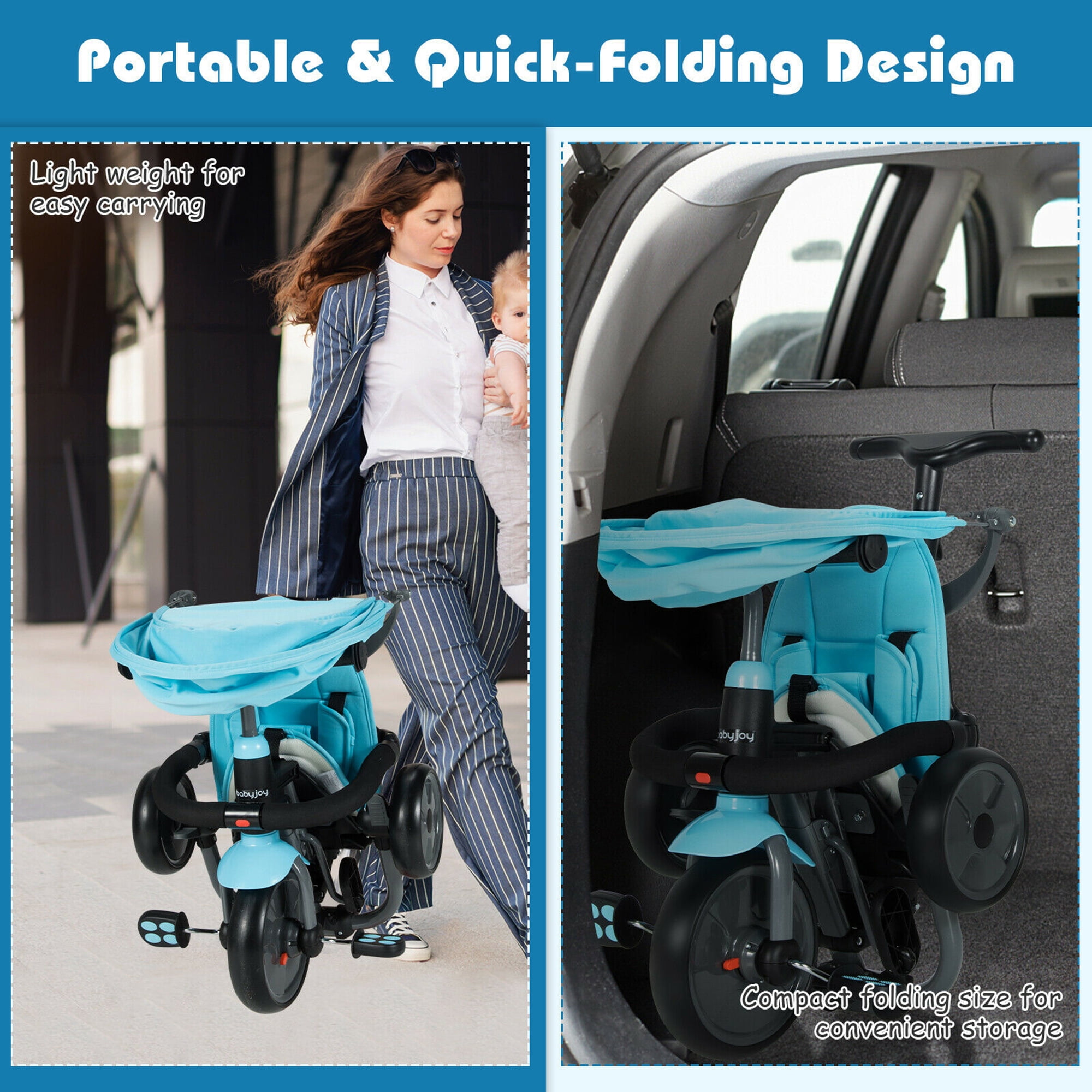 Gymax 6 in 1 tricycle hotsell