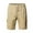 Khaki, variant on Abcnature Men's Athletic Shorts, Sports Gym Running Short Pants, Fashion Mens Casual Solid Pocket High Waist Loose Bandage Knee Lenght, Cargo Casual Hiking Shorts Army Green S