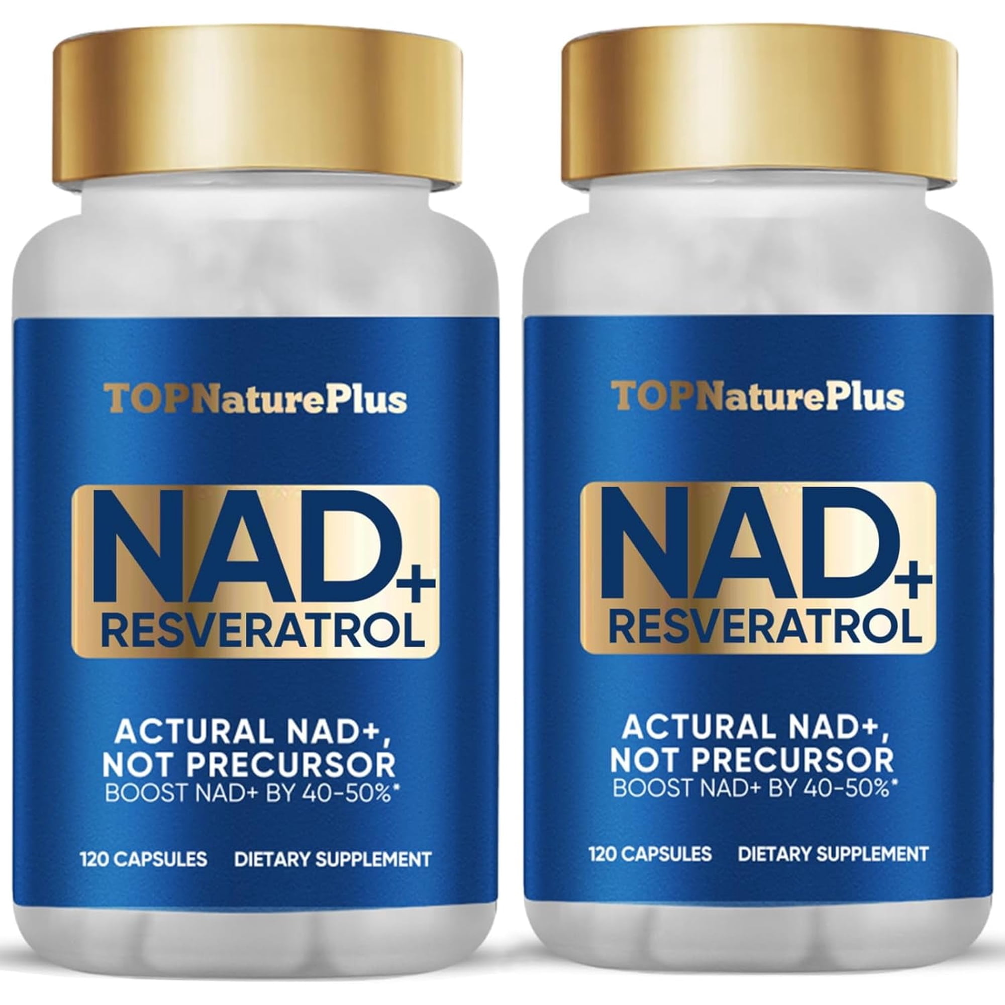 2-PACK NAD+ Supplement for Men&Women, Anti-aging, 120 Capsules*2