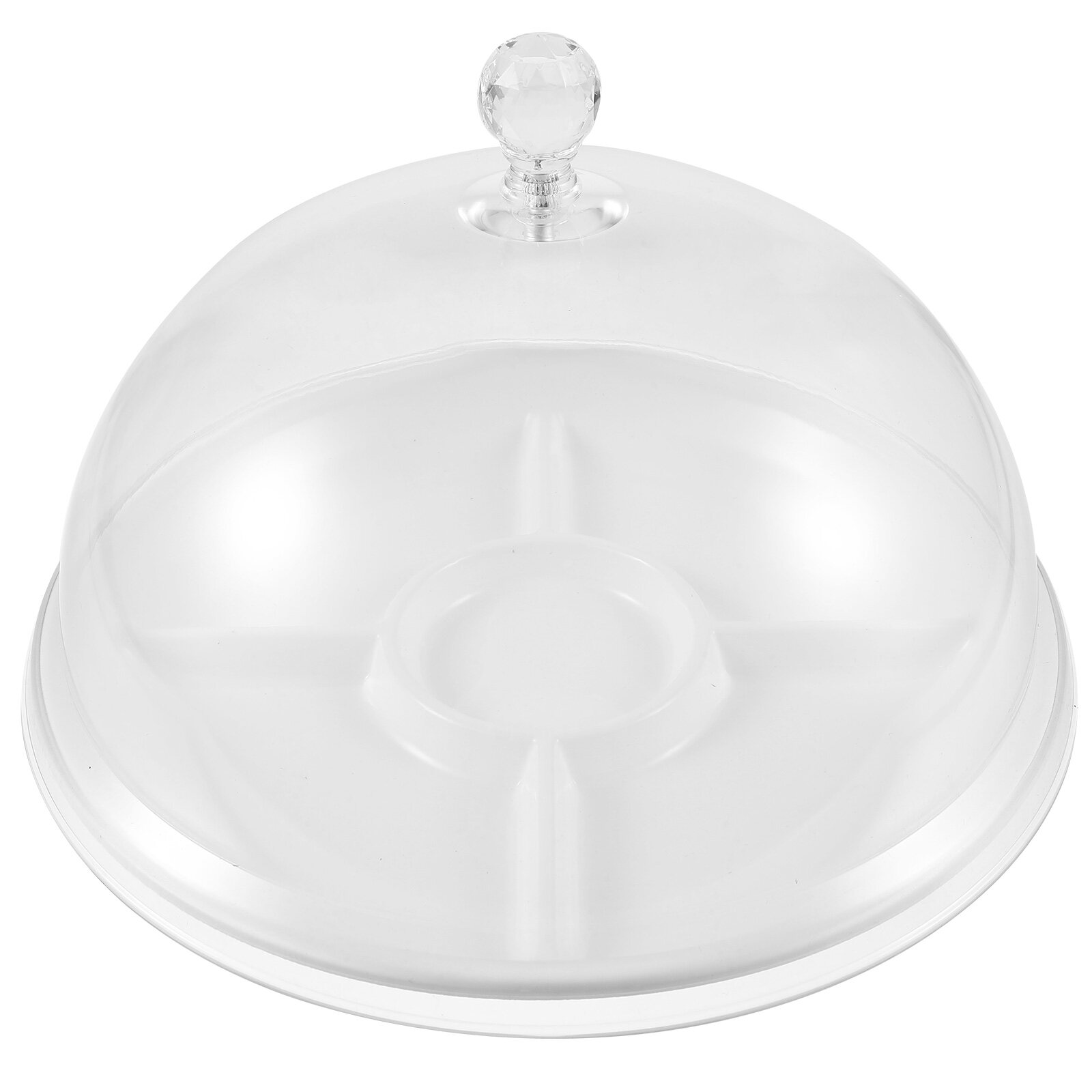 Clear Cake Tray with Lid Clear Cake Stand with Dome Fruits Serving Tray