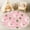 Color 3, variant on Washable Non Slip 3ft Round Rug for Kids Room Nursery Cute Llama, Cute Alpaca Rustic Floral Elements Pastel Colors Carpet for Bedroom Playroom Tent Rug