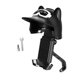 thumbnail image 4 of Soporte para teléfono de motocicleta con mini visera para casco, universal para smartphones de 4,7 a 7,2 pulgadas, soporte estable para bicicletas. Negro, 4 of 8