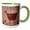 Green/White, variant on 3drose, Usa, Utah, Moab, Petroglyphs - Us45 Pwa0004 - Patrick J. Wall, 11oz Mug