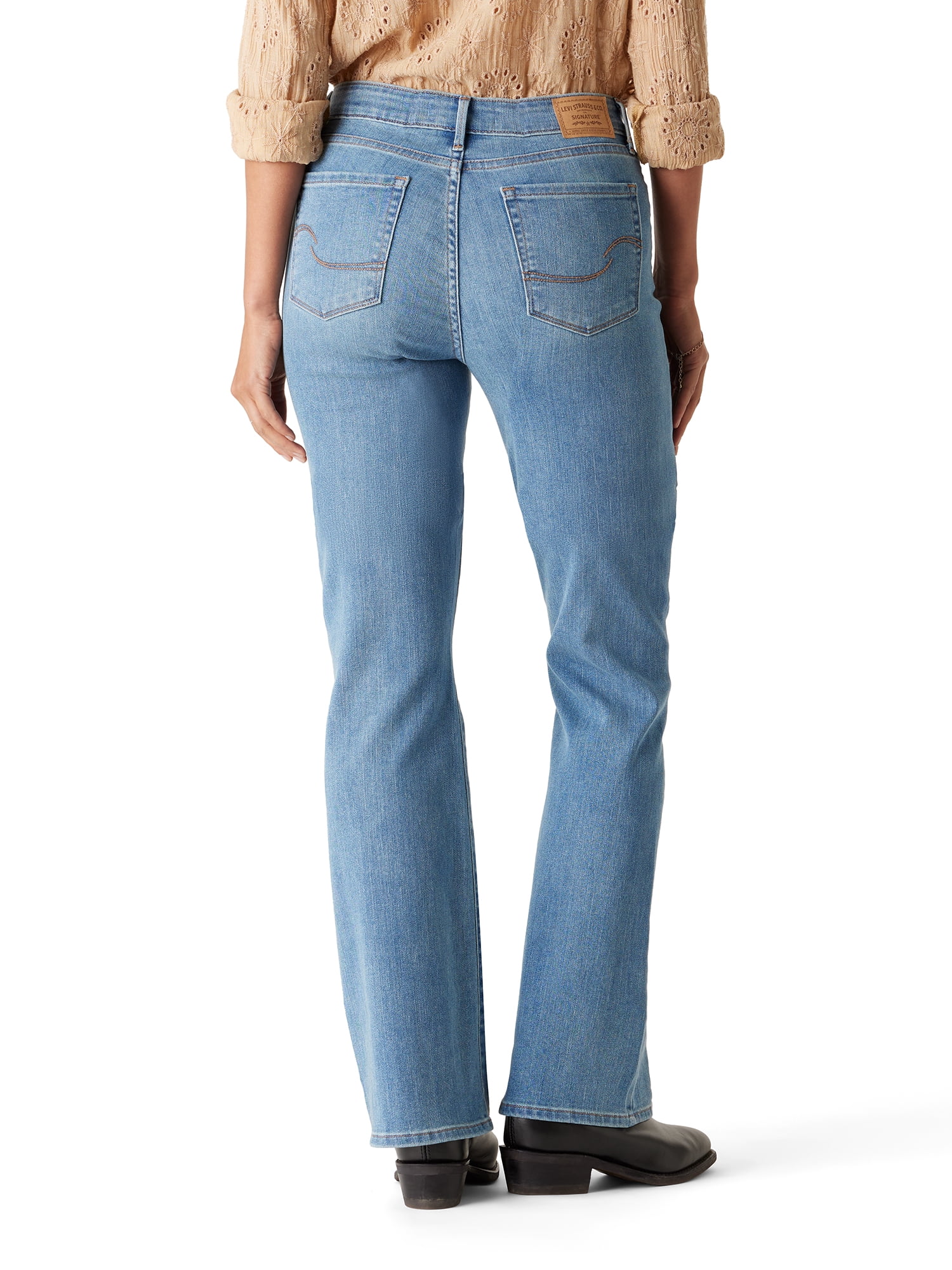Levi Strauss Signature Women's and Women's Plus Mid Rise Bootcut Jeans, Inseams: Short, Regular, Long; Sizes 2-28