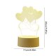 thumbnail image 3 of Luz nocturna LED creativa | Lámpara de escritorio acrílica con alimentación USB | Decoración de dormitorio en blanco cálido | Luz portátil para decorar habitaciones | Regalo de cumpleaños para, 3 of 5