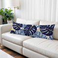 thumbnail image 2 of Blue Palm Leaves Body Pillow Covers, Farmhouse Summer Beige Tropical Plants Soft Throw Pillow Cases with Invisible Zipper, Decorative Pillowcase Pillows Protectors for Sofa Bed Couchair 20"x54", 2 of 9